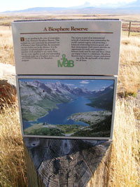 Sign Waterton Biosphere